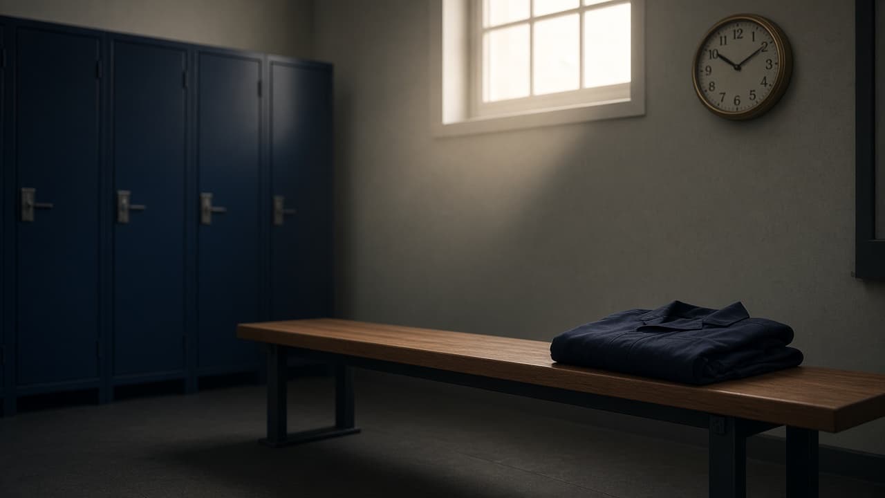 A quiet first-responder ready room at rest